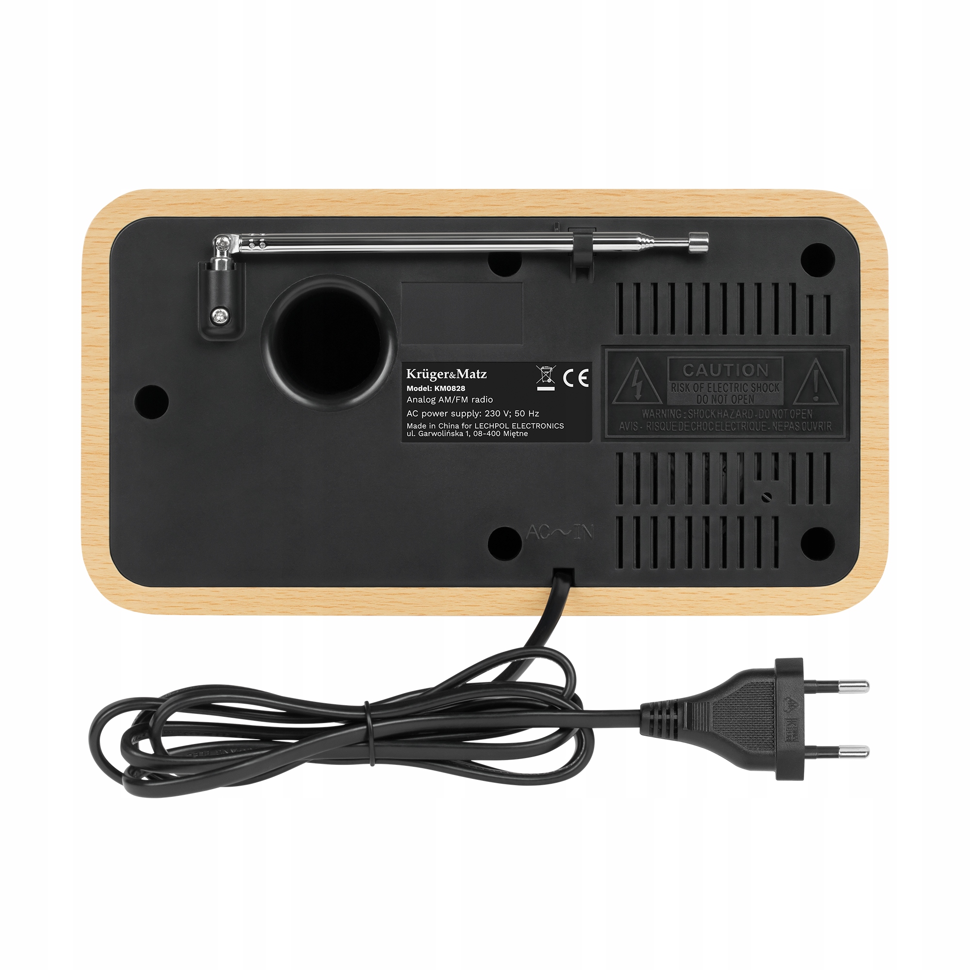 Radio Sieciowe Antena Teleskopowa Retro Am/Fm Kruger&Matz Km0828