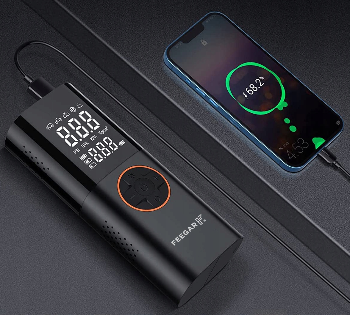 Feegar Pompka Elektryczna Kompresor Samochodowy12V