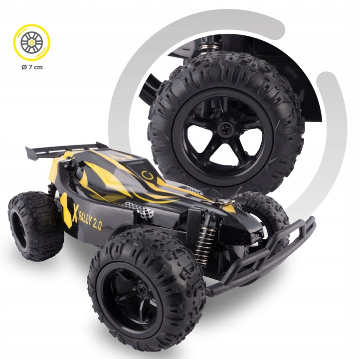 Samochód Zdalnie Sterowany Auto Rc Rally 20Km/H Dwa Akumulatory Napęd N Tył