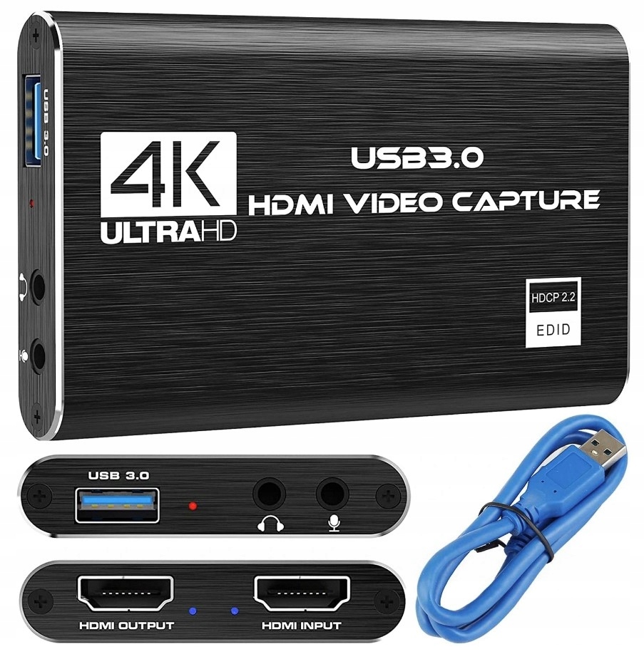 Grabber HDMI Nagrywarka Obrazu do PC USB 4K