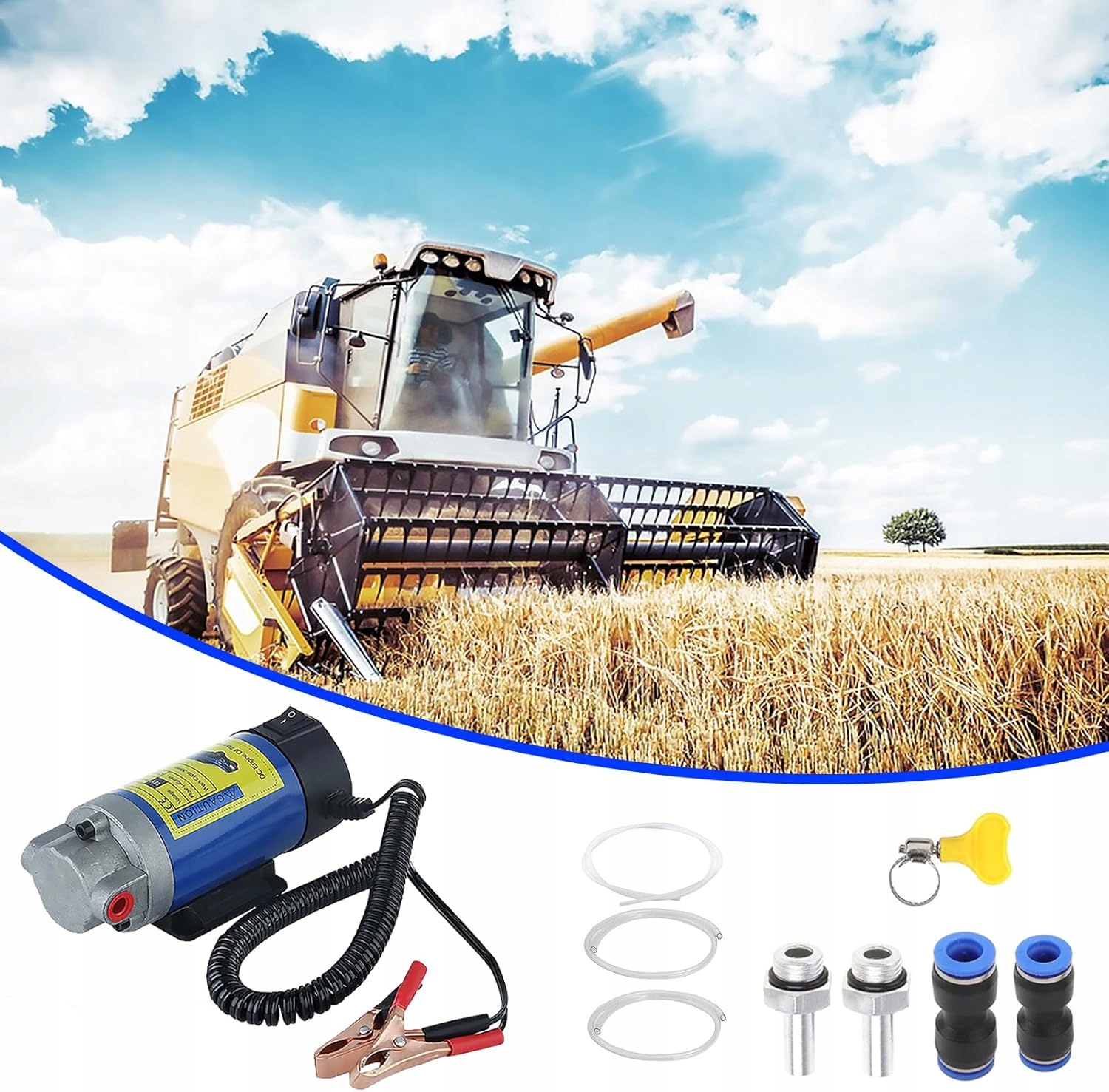 Elektryczna Pompka do Spuszczania Paliwa Oleju Pompa Przepływowa 12V 100W