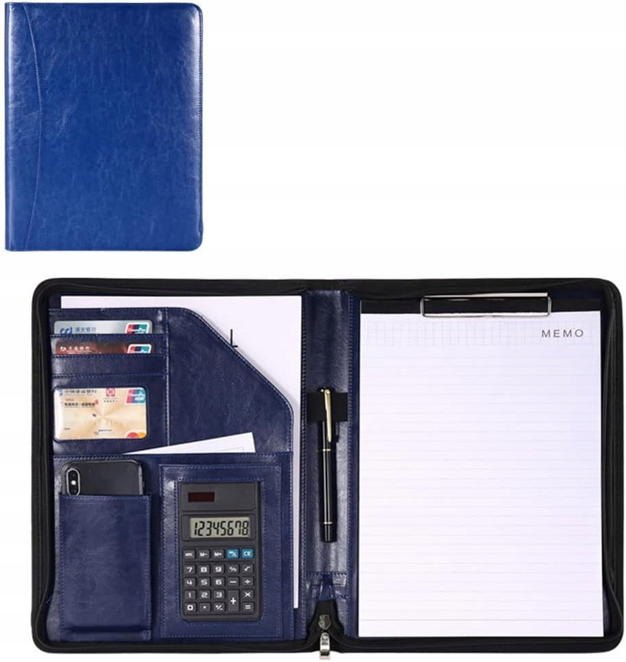 Elegancki Biwuar Aktówka Teczka Biznesowa Multi Organizer A4