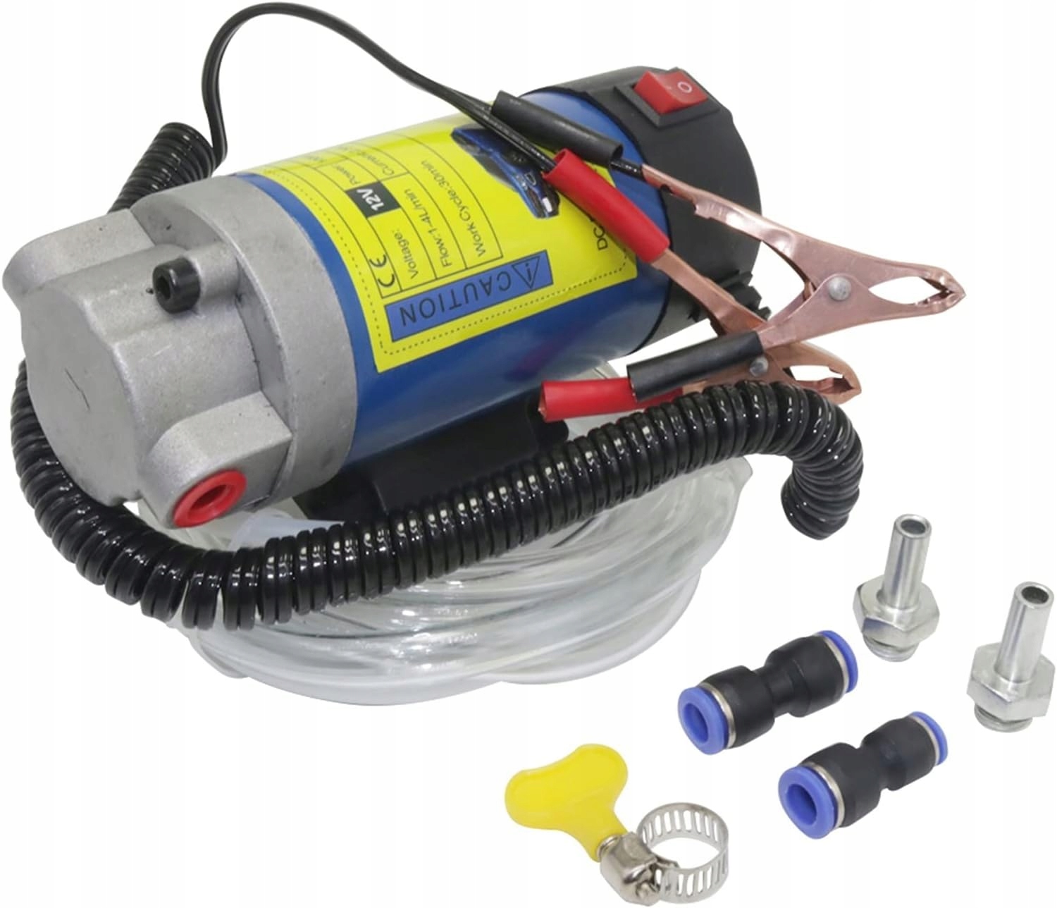 Elektryczna Pompka do Spuszczania Paliwa Oleju Pompa Przepływowa 12V 100W