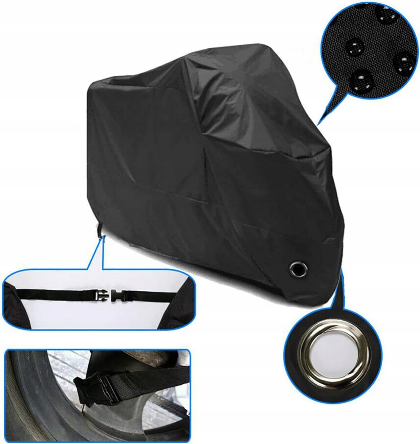 POKROWIEC NA ROWER 2 ROWERY SKUTER PLANDEKA WODOODPORNA ZIMA/LATO + ETUI