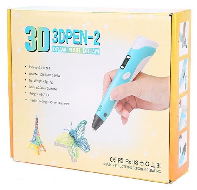 DŁUGOPIS DRUKARKA 3D PEN ZESTAW + WKŁADY 9 METRÓW CZARNY
