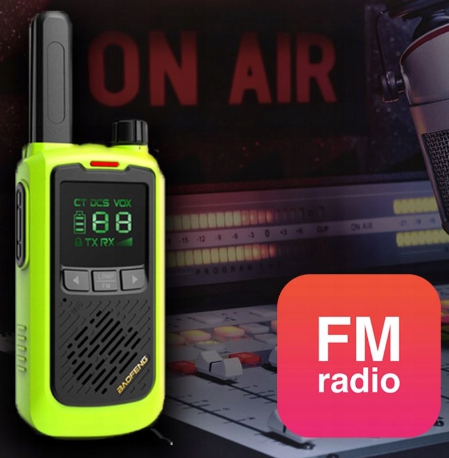 2x Krótkofalówka Baofeng BF-T17 walkie talkie (Czerwone)