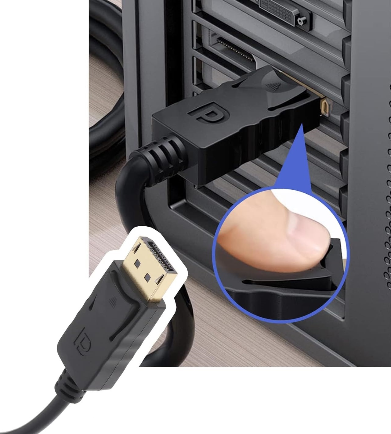 Adapter DisplayPort DP do HDMI Display Port 25cm