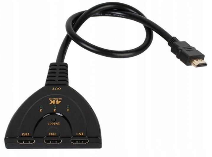 SWITCH Rozdzielacz HDMI 3 w 1 3D 4K*2K HDCP