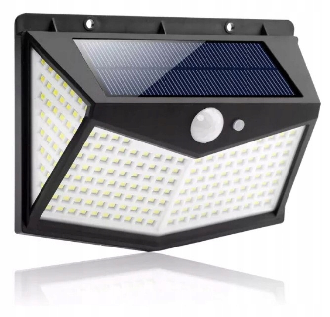 LAMPA SOLARNA Z CZUJNIKIEM RUCH ZMIERZCHU 208 LED