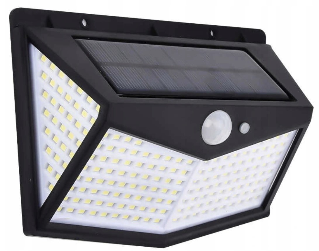 LAMPA SOLARNA Z CZUJNIKIEM RUCH ZMIERZCHU 208 LED