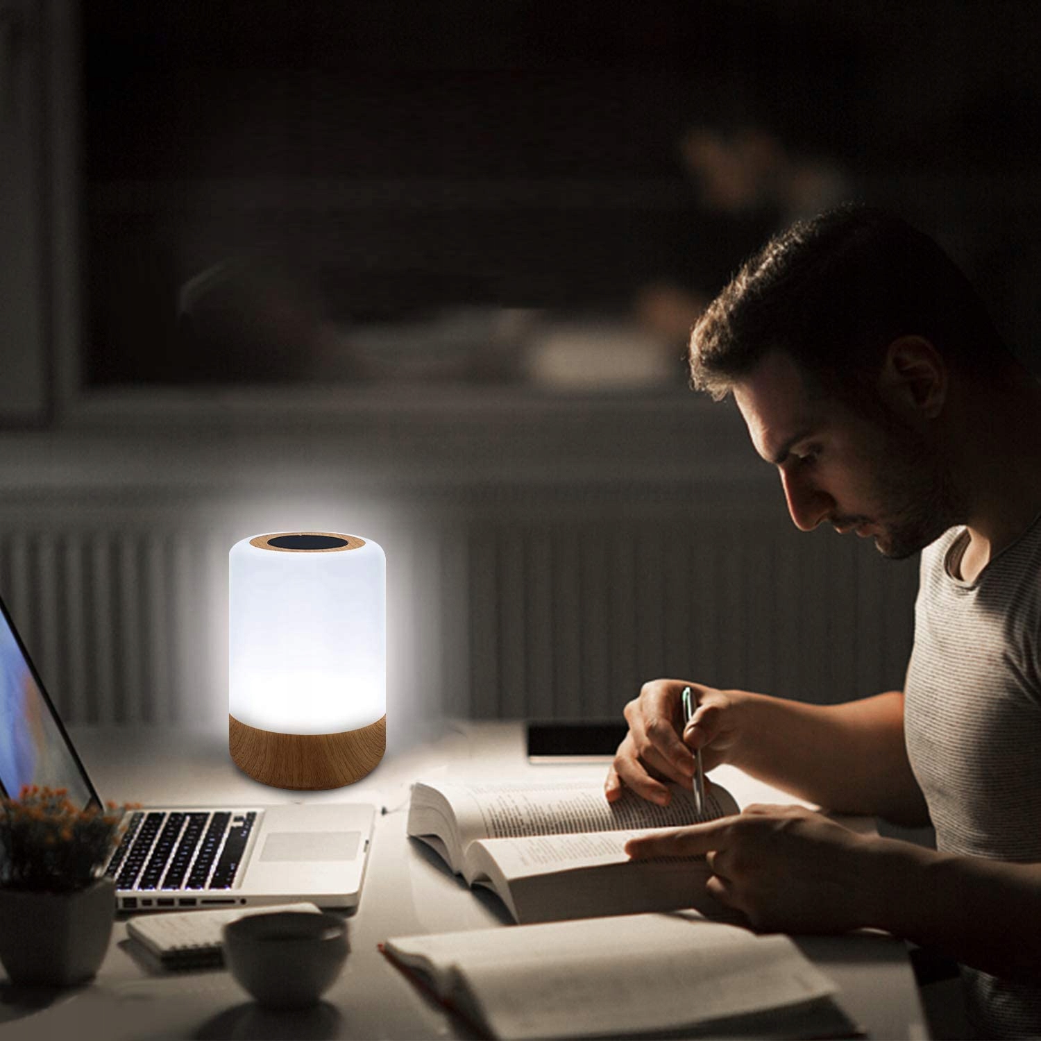 Bezprzewodowa Lampka Nocna Kolory Dotykowa RGB