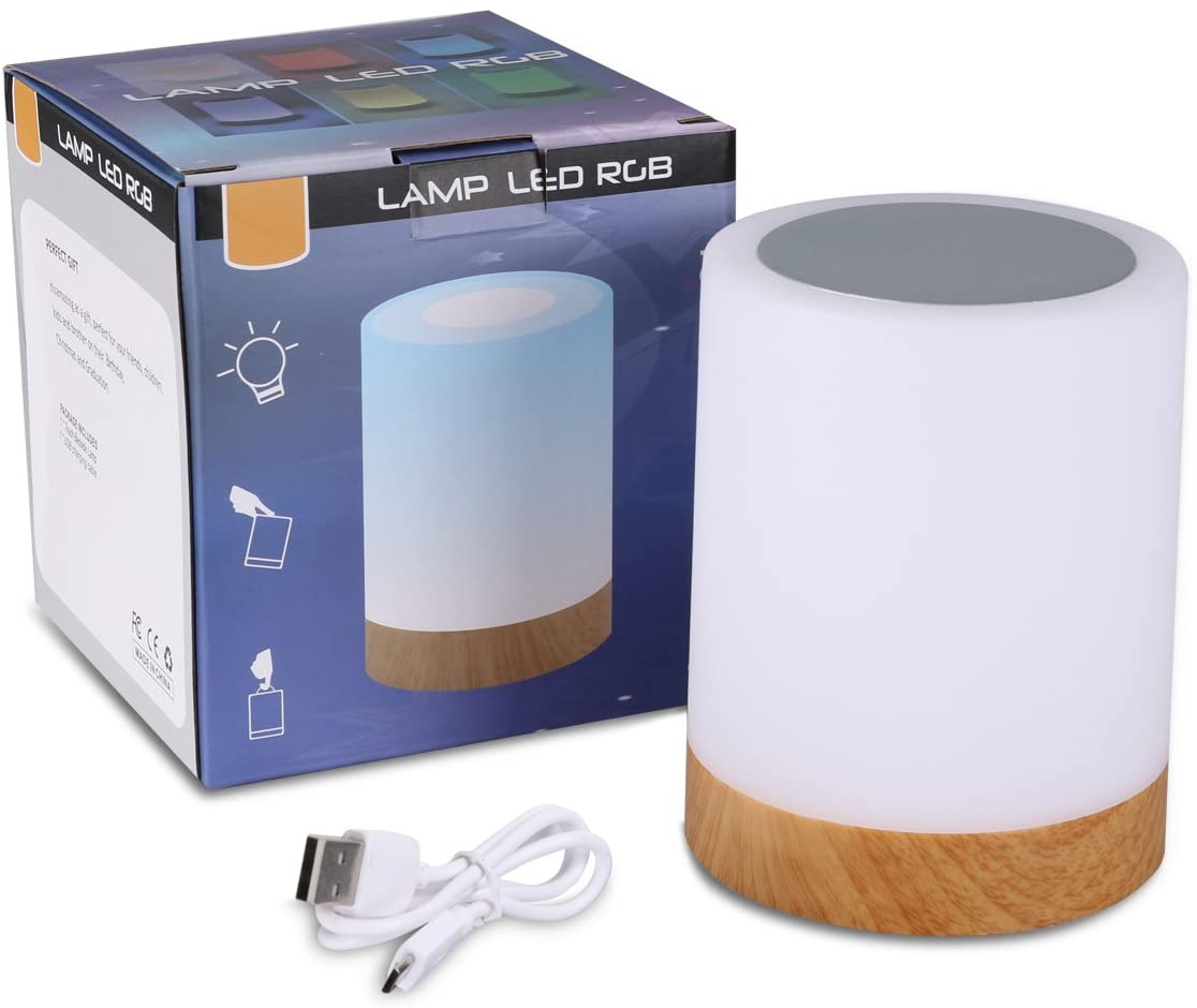 Bezprzewodowa Lampka Nocna Kolory Dotykowa RGB