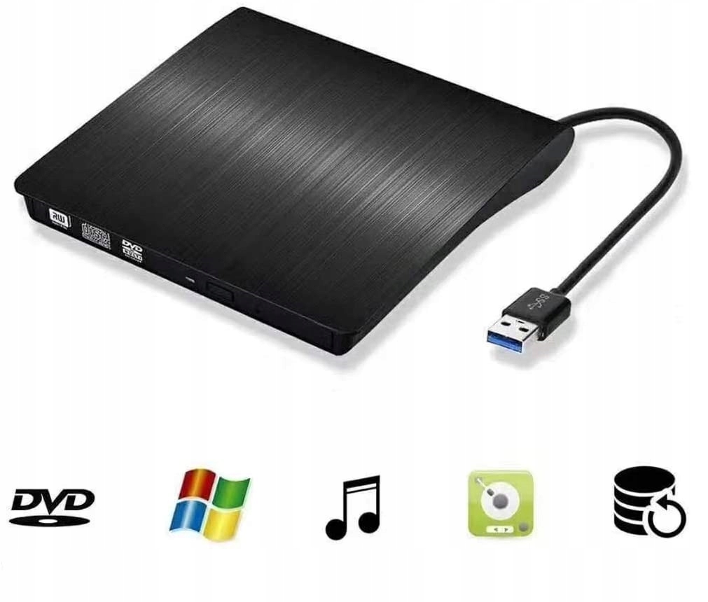 Zewnętrzny NAPĘD CD DVD-R/RW NAGRYWARKA USB 3.0