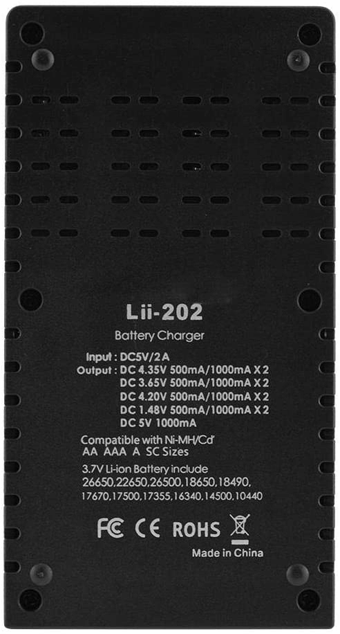 Ładowarka akumulatorów LiitoKala Lii-202 Li-Ion AA