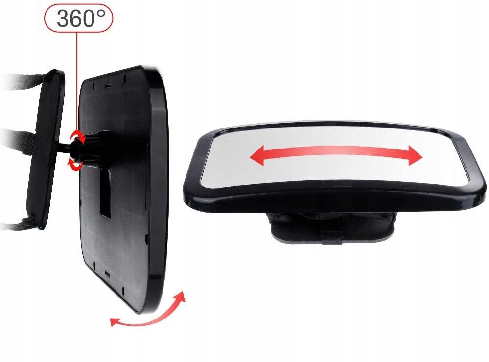 Lusterko do obserwacji dziecka w samochodzie aucie