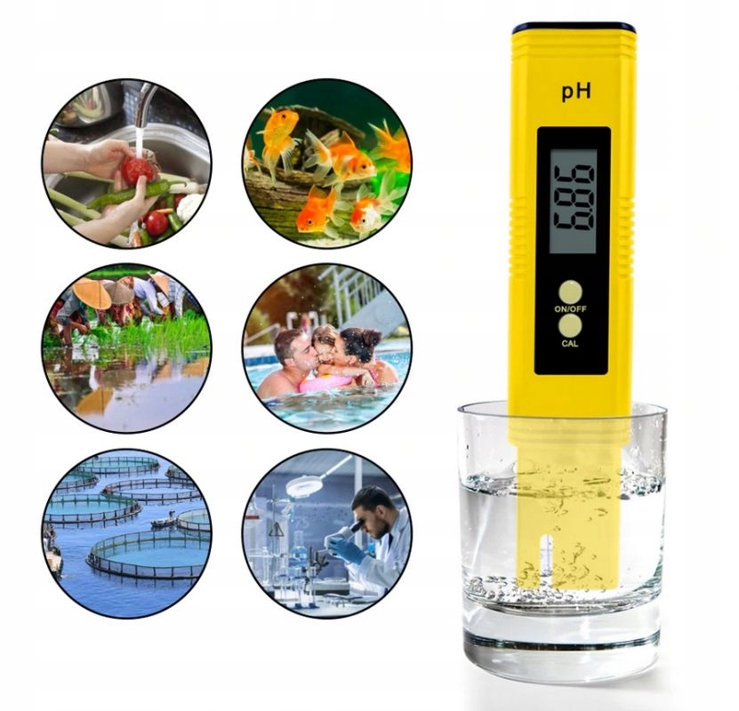 ELEKTRONICZNY MIERNIK pH TESTER ATC AUTOKALIBRACJA