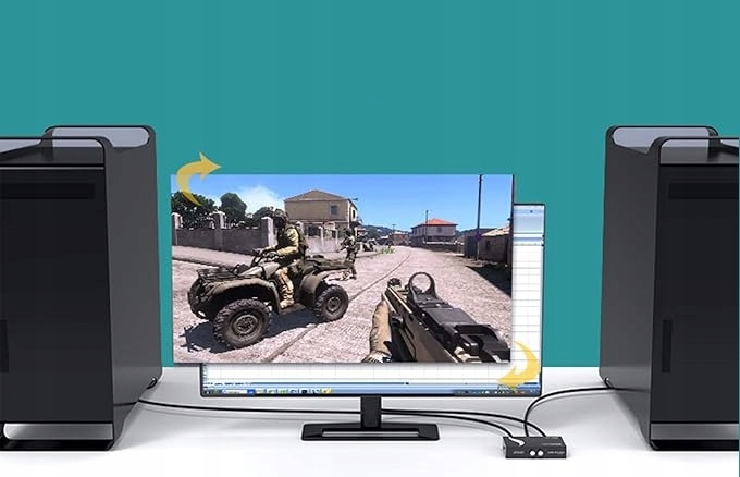 Splitter Rozdzielacz VGA 1 x 2 Monitory FullHD