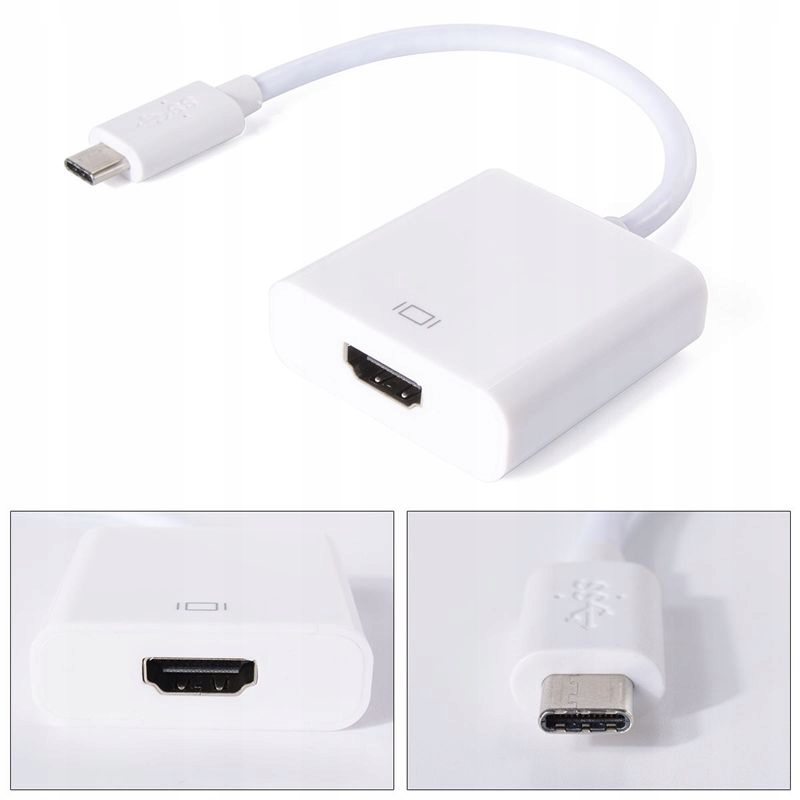 Adapter USB 3.1 typ C do HDMI konwerter MacBook Metal