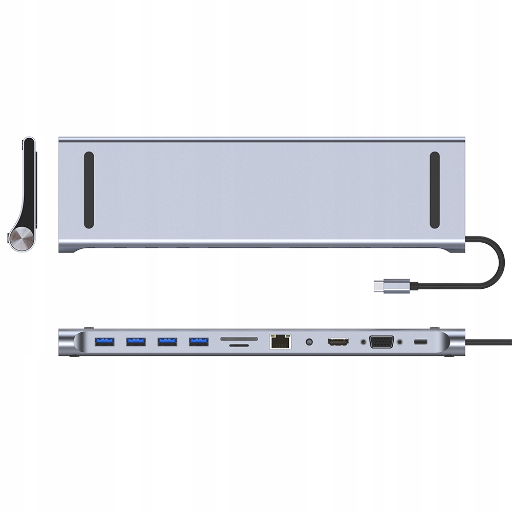Stacja Dokująca USB C 3.0 HDMI 4K RJ45 LAN PD 11w1