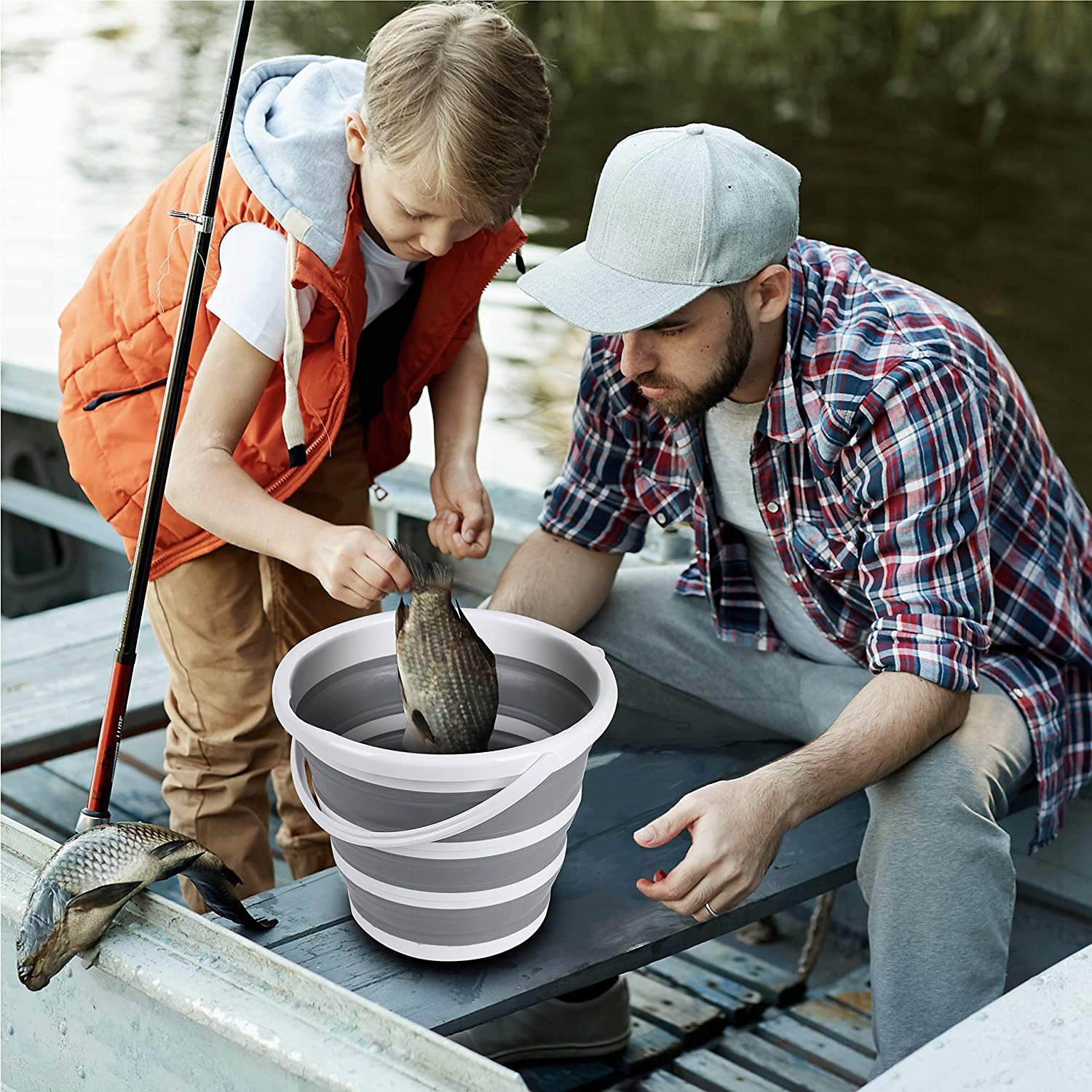 WIADRO SILIKONOWE WIADERKO SKŁADANE UNIWERSALNE 10