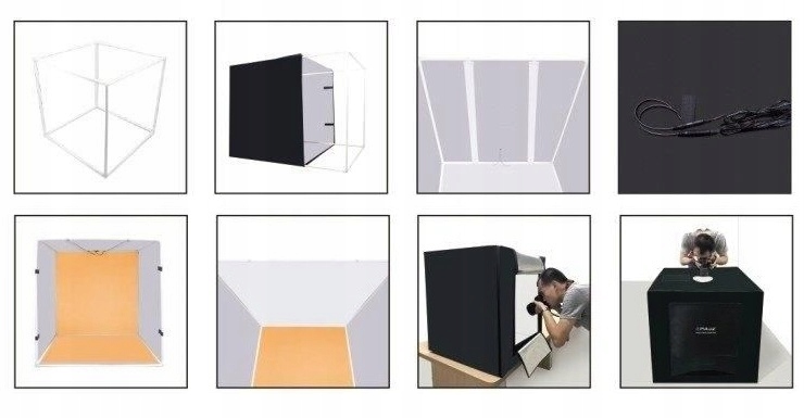 PULUZ PU5080 NAMIOT BEZCIENIOWY 80x80cm LED 5500K