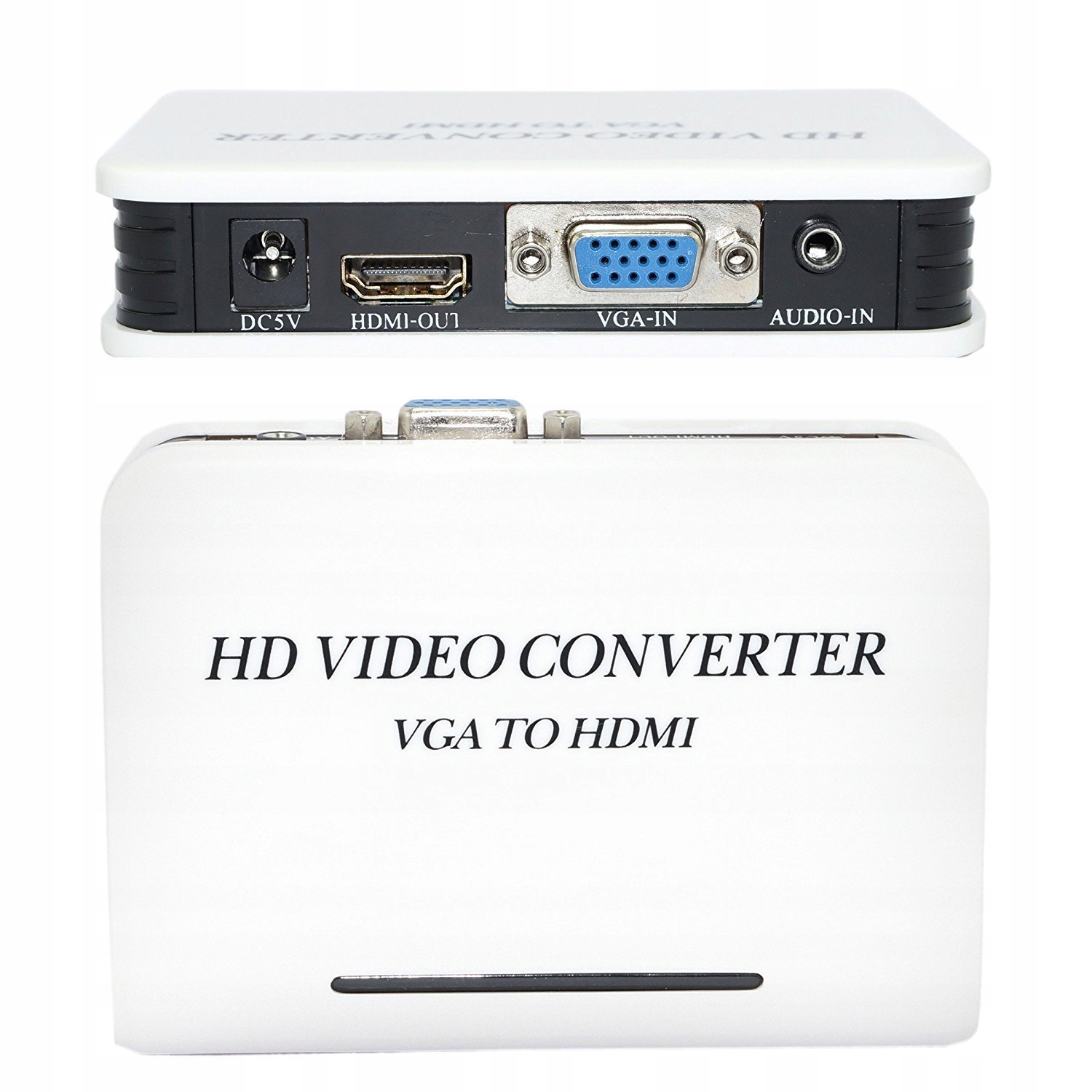 Adapter Konwerter Audio VGA do HDMI Full HD