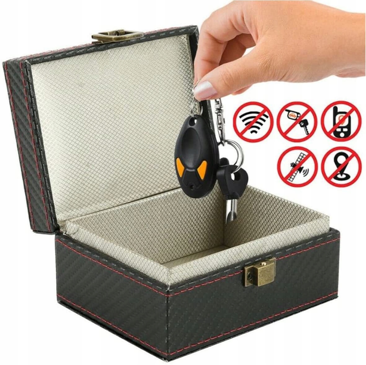 Pudełko na kluczyk Keyless Klatka Faradaya Carbon