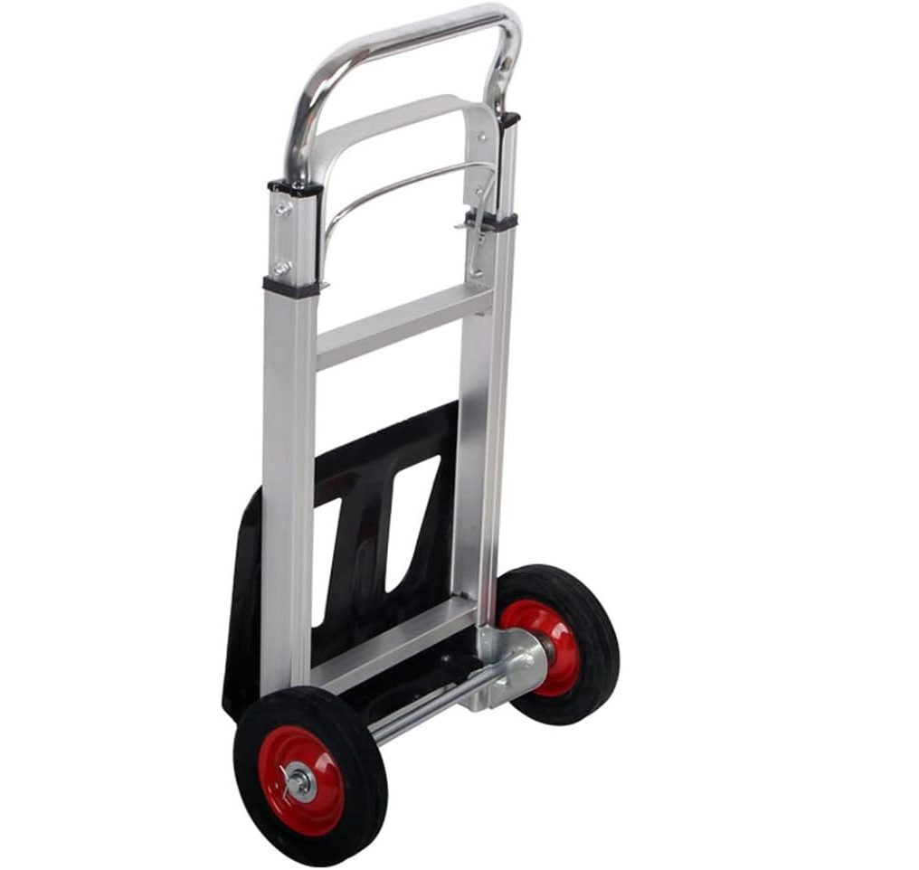 Lekki Wózek Transportowy Młynarka Składany Aluminium Magazynowy Mocny 90kg