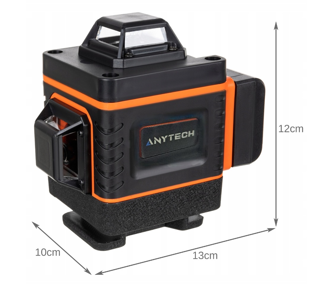 Poziomica Laserowa Płaszczyznowa 4D Anytech Zielony Laser Krzyżowy 360°