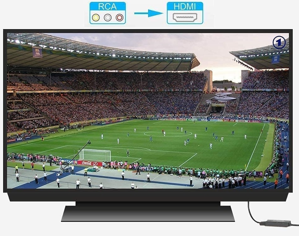 Konwerter RCA DO HDMI Adapter AV CINCH CVBS
