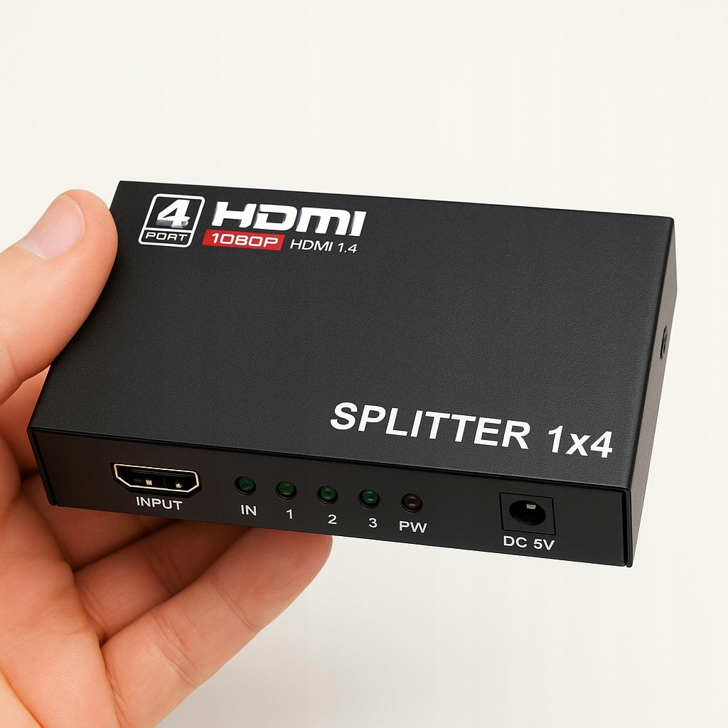 Splitter HDMI 1x4 4K*2K 3D FullHD Rozdzielacz HDCP