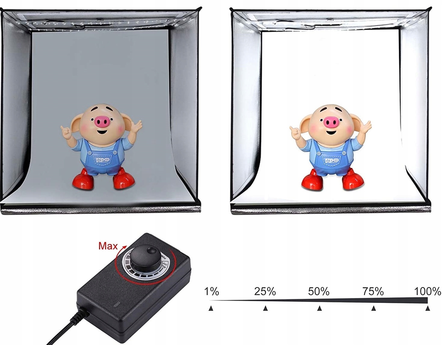 PULUZ PU5060 NAMIOT BEZCIENIOWY 60x60cm LED 5500K