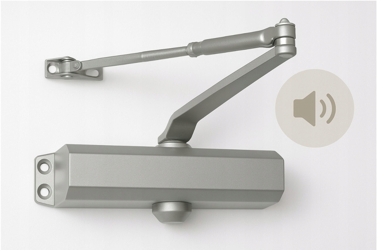 Samozamykacz Drzwiowy 40-60 kg z Ramieniem do Drzwi Zamykacz Mocny Domykacz