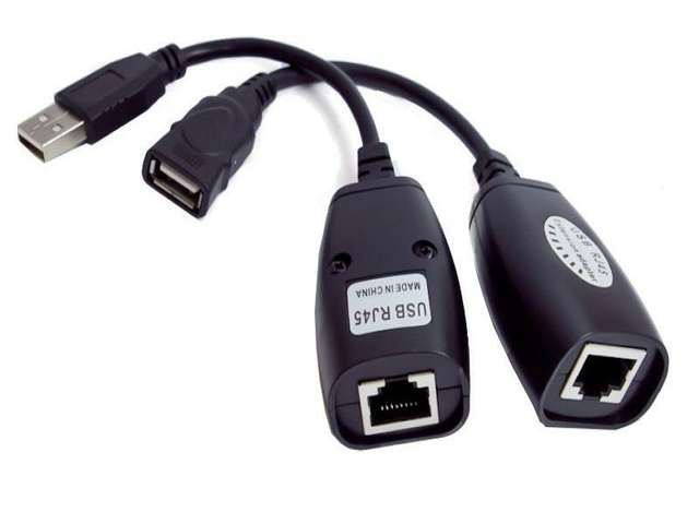 Extender USB po skrętce RJ45 CAT5 5e 6 50m