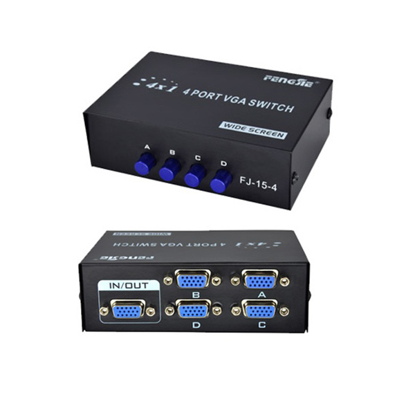 Switch Przełącznik VGA 4 x 1 Monitory FullHD