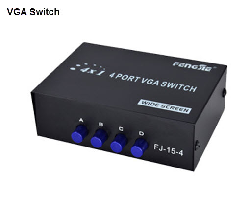 Switch Przełącznik VGA 4 x 1 Monitory FullHD