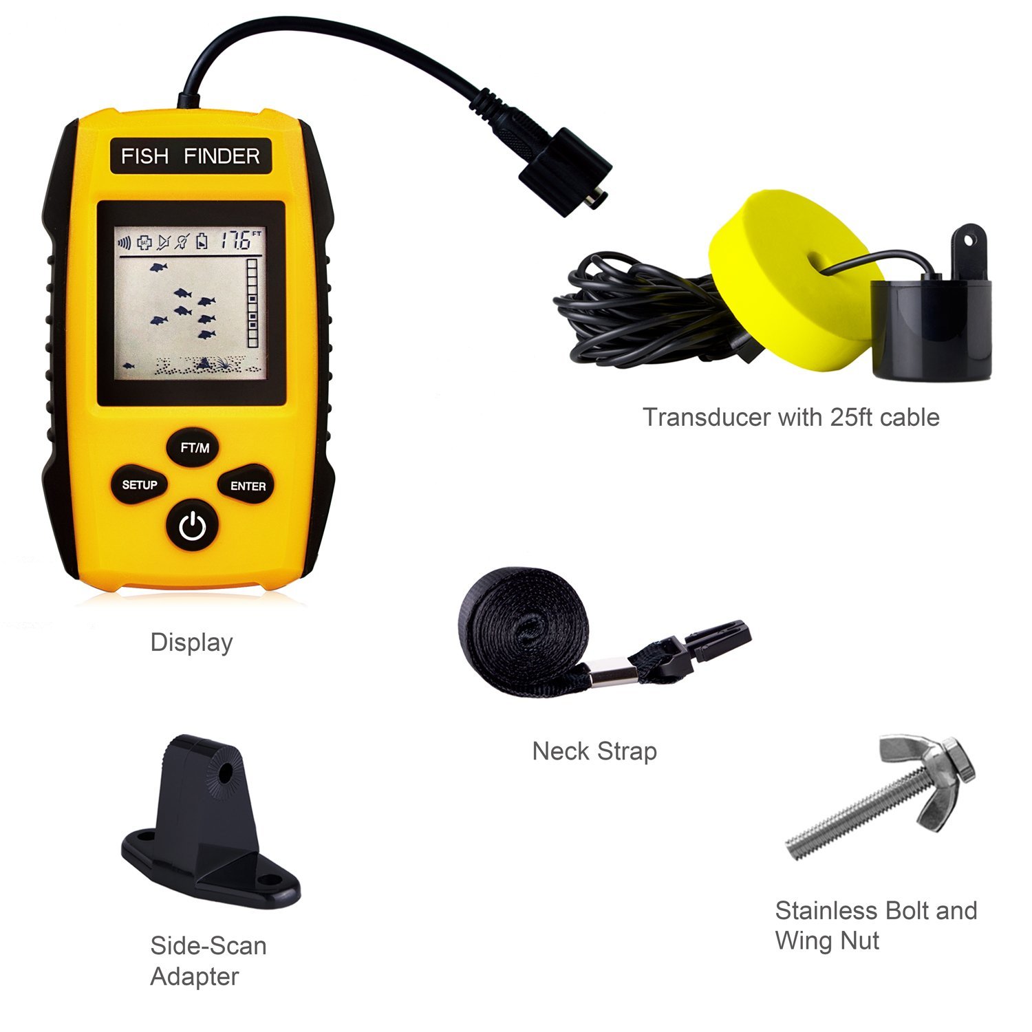 Echosonda FISH FINDER SONAR Wykrywacz Ryb