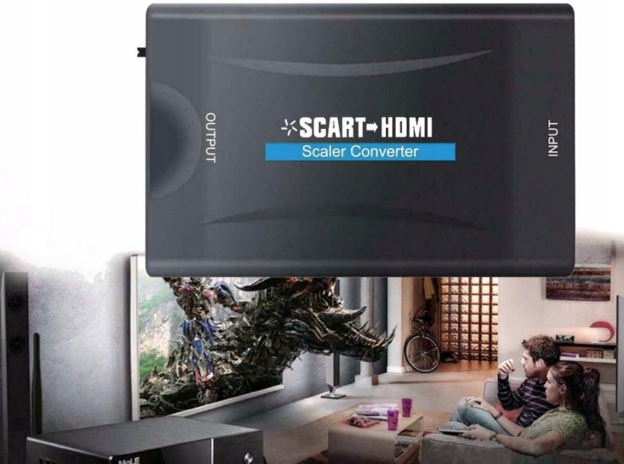 Adapter HDMI do SCART konwerter Euro MHL