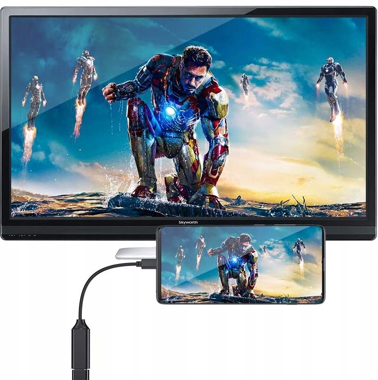 Adapter przejściówka HUB USB C HDMI 4K 60Hz MHL