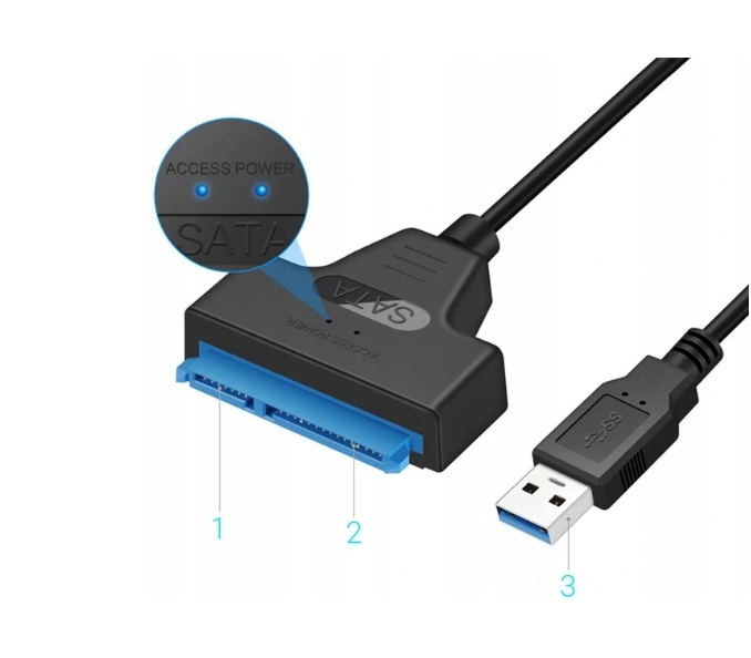 Adapter USB 3.0 do SATA dysk HDD SSD przejściówka