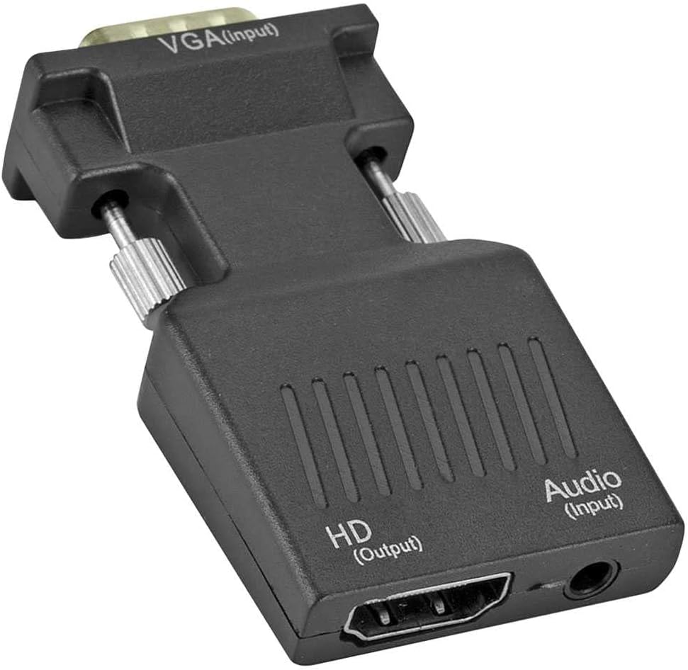 Adapter Konwerter VGA D-SUB do HDMI + Audio Dzwięk
