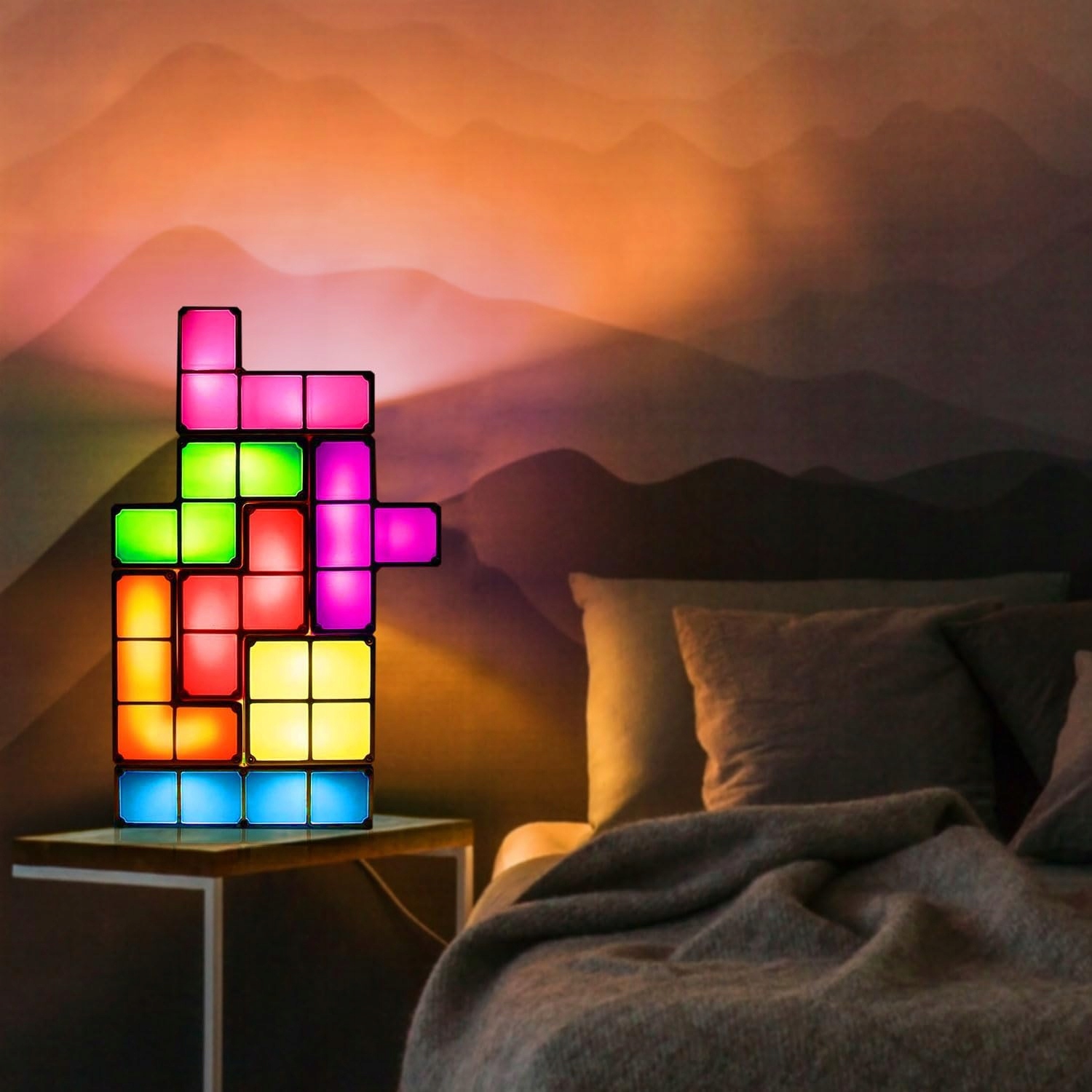 TETRIS lampka nocna LED układanka