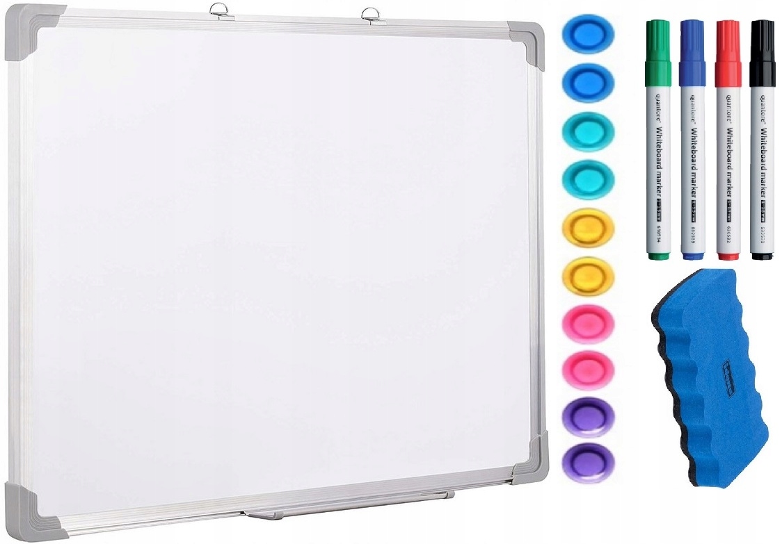 Tablica magnetyczna suchościeralna biała 40x60 +GR
