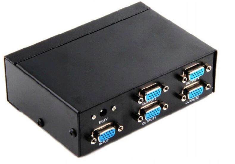 Splitter Rozdzielacz VGA 1 x 4 Monitory FullHD