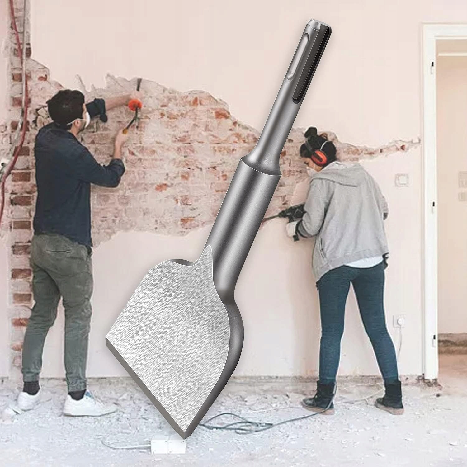 Dłuto Wygięte SDS-PLUS Płaskie Szerokie 75x165mm