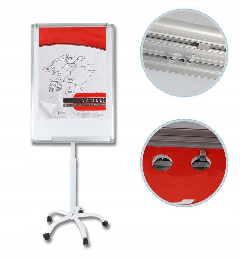Flipchart magnetyczny mobilny 60x90 + GRATISY