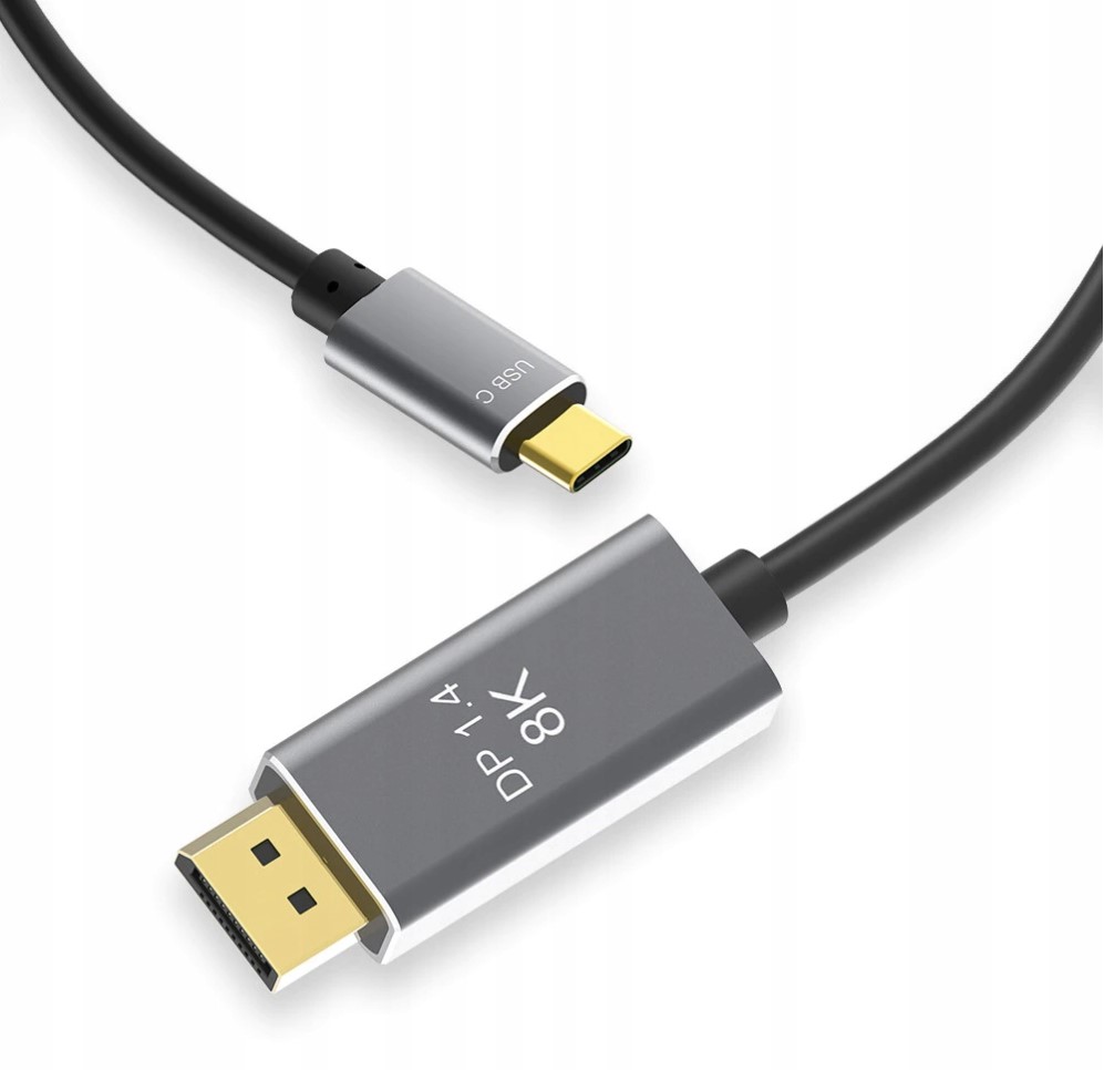 Kabel USB C do Displayport DP 1.4 8K 4K 240 Hz Mac