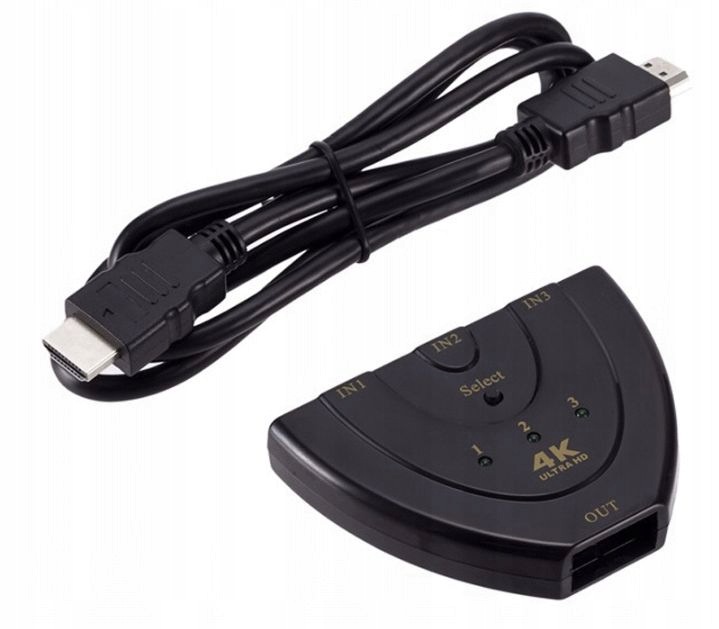 SWITCH Rozdzielacz HDMI 3 w 1 3D 4K*2K HDCP