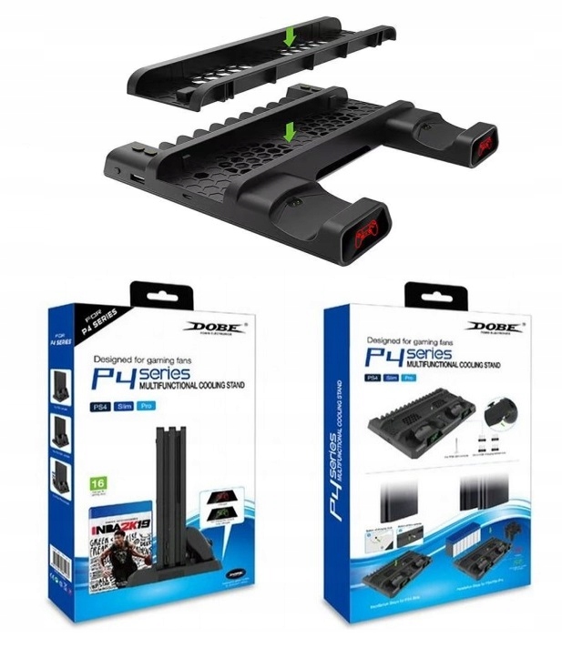 Podstawka Chłodząca Ładowarka Stojak PS4 SLIM PRO