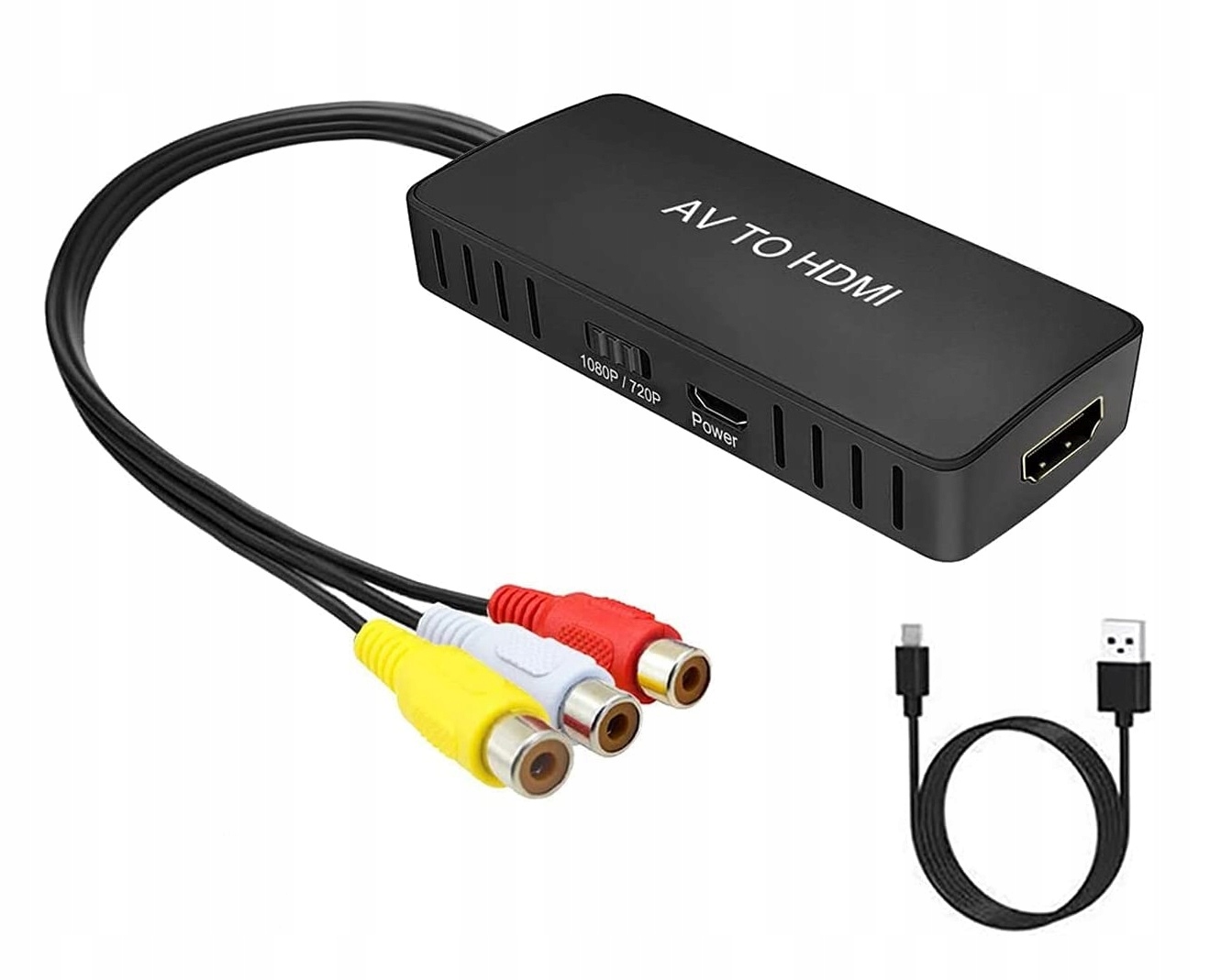 Konwerter RCA DO HDMI Adapter AV CINCH CVBS
